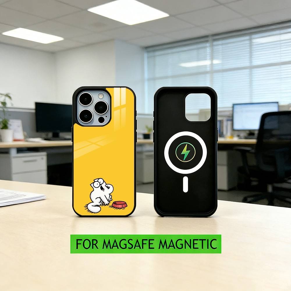 S-Simons And Cats-s Phone Case For iPhone17,16,15,14,13,12,11 Plus,Pro Magnetic For Magsafe Wireless Charging