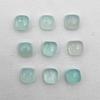 Natural Aqua Chalcedony Square Cushion Cabochon Loose Gemstone Lot 13 Pcs 6 MM 17 CT For Jewelry Making
