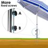 4 Nägel Strandsonnenschirmständer Tragbar Outdoor Fahnenmast Halter Camping Sonnenschirm Basis Sonnenschutz