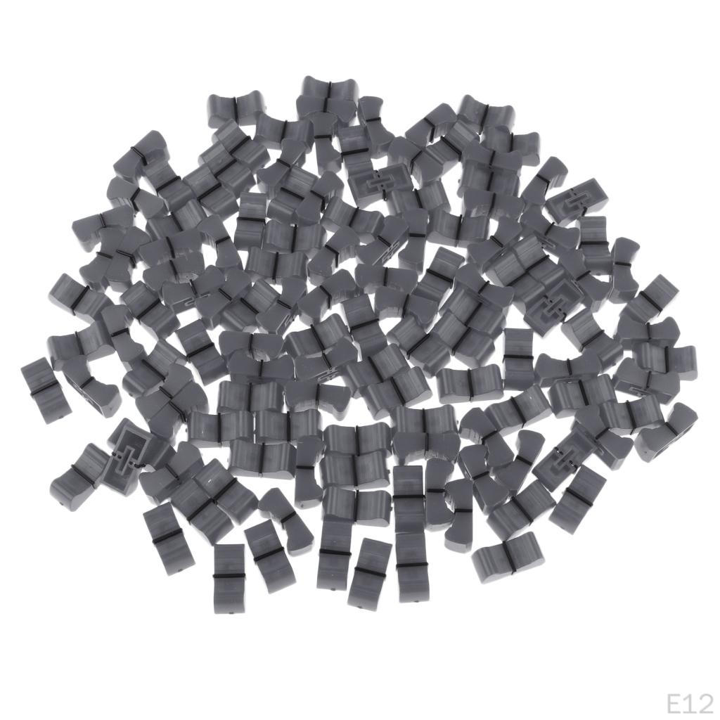 100 Pezzi 8 Mm Potenziometro Fader Caps Cursore Spinta Accessori di Riparazione