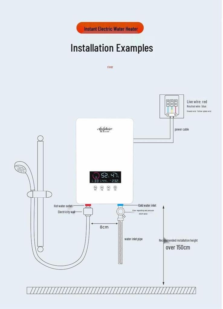 Instant Electric Water Heater for Showers – Smart Constant Temperature Heating for Hair Salons