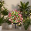 Artificial Plant Outdoor 22Inch Artificial Flower Ground Stake Weather Resistant Plastic Flower For Garden Patio Yard