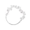 PANJBJ 925 Sterling Silver Crystal Bead Bracelet For Women Irregular Asymmetric Fashion Versatile Sweet Jewelry Gift Dropship