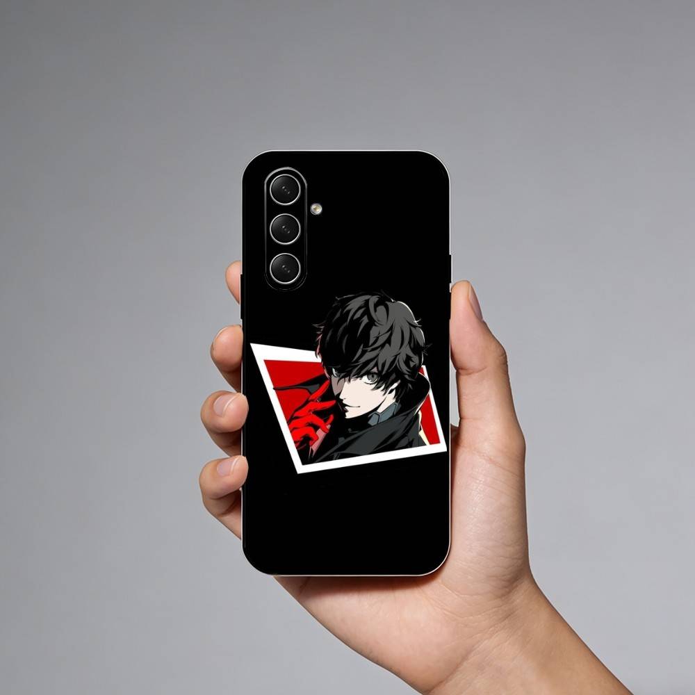 Fashion P-Persona 5 Phone Case For Samsung Galaxy A73,A72,A71,A70,A52,A51 Others Soft Black Cover