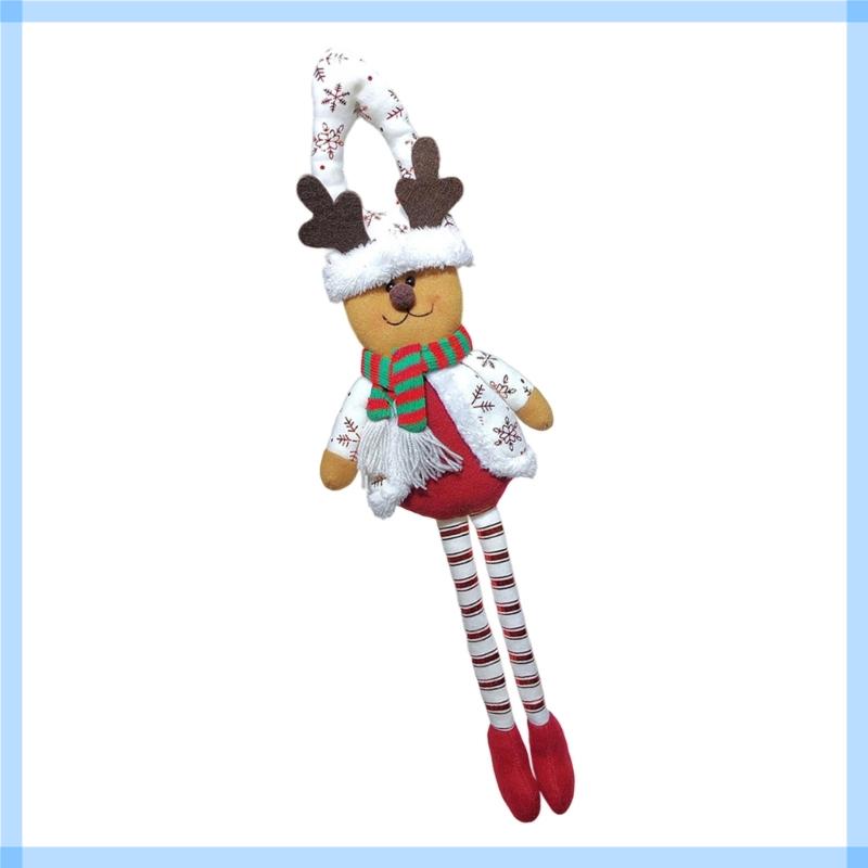 Christmas Door Hanging Ornament Long Leg Doll Hanging Decoration For Door Wall