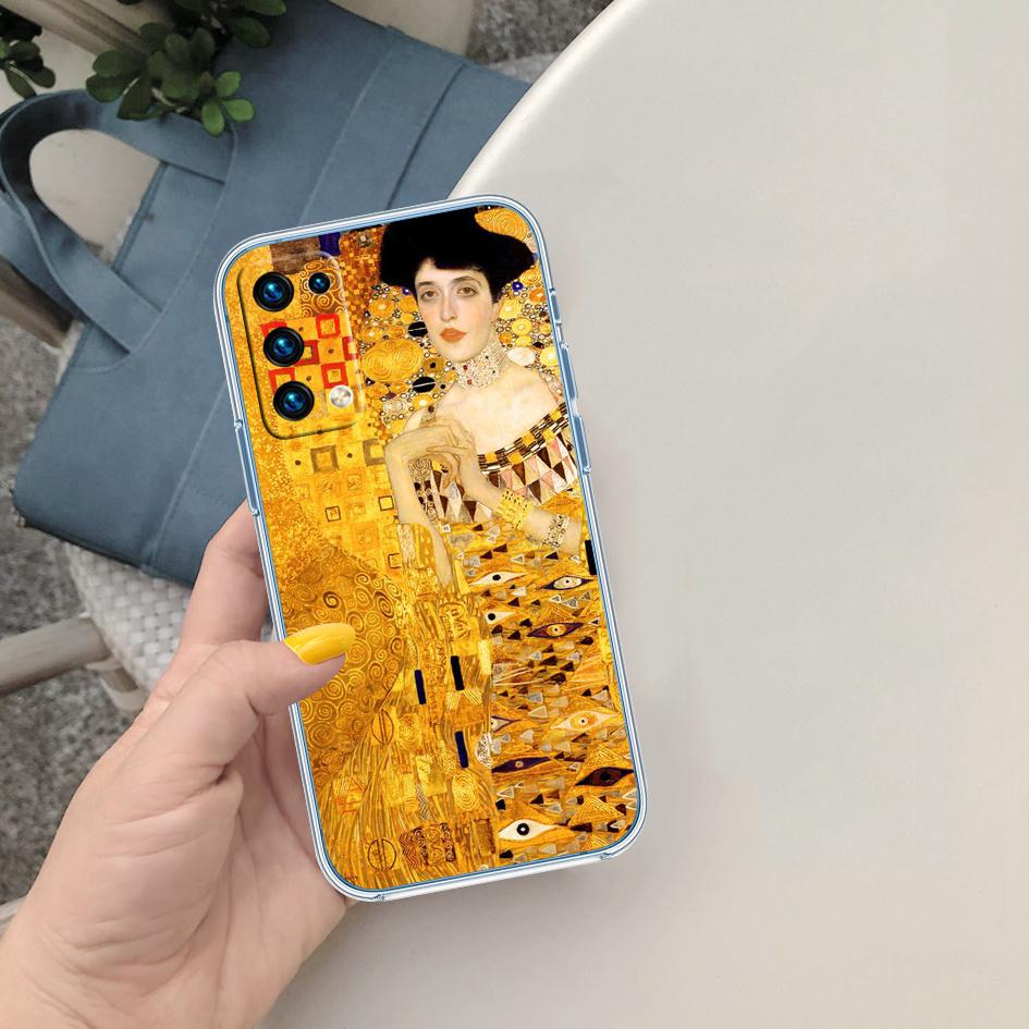 MY14 Gustav Klimt Transparent Phone Case for Motorola Moto G40 G04 G05 One Ace Action  Fusion + Plus Hyper Macro Vision Zoom