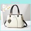 Stylish Color Block Shoulder Bag Versatile Fashionable Handbag For Women With Zipper Closure