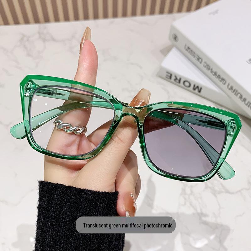 Mehrfokus-Farbwechselnde Anti-Blaulicht-Lesebrille für Nah- und Fernsicht