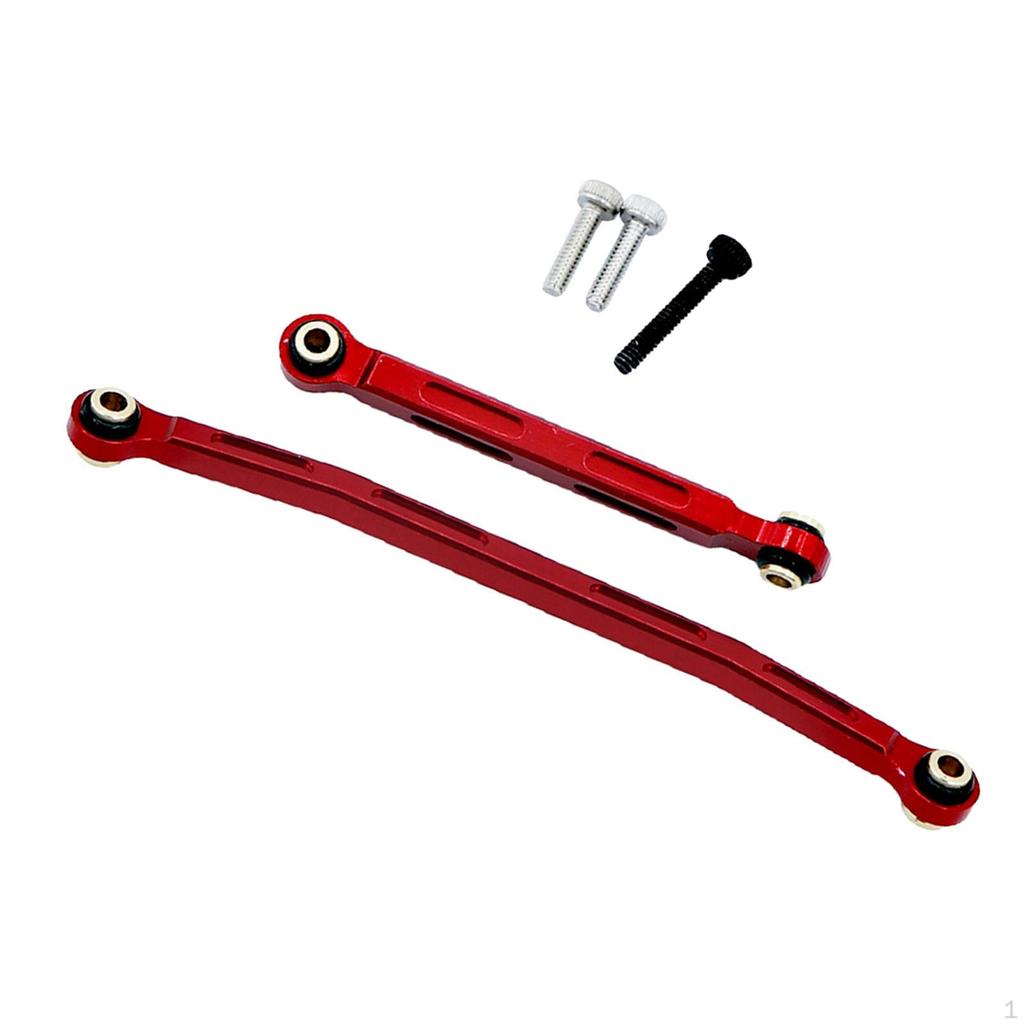 2 Pieces 1:24 Scale Steering Link Rods Replaces Linkage Pull Rod for Fcx24 RC Car DIY Parts