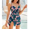 Women's Casual One-Piece Dress Bikini Floral Print Swimsuit Dress Swimsuit Swimsuit