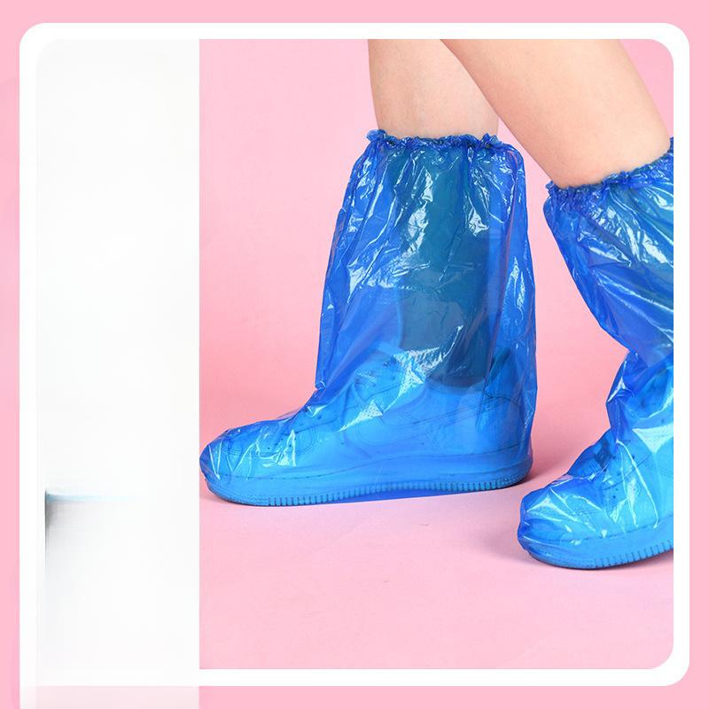 Disposable Rain Shoes Shoe Cover Waterproof and Non-slip Transparent Plastic Outdoor Thickened Wear-resistant Isolation Foot Cover Rain Proof