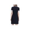 FILA Solid Color Comfortable Fashion Casual Knit Polo Dress Women Dresses Black F11W328311FBK