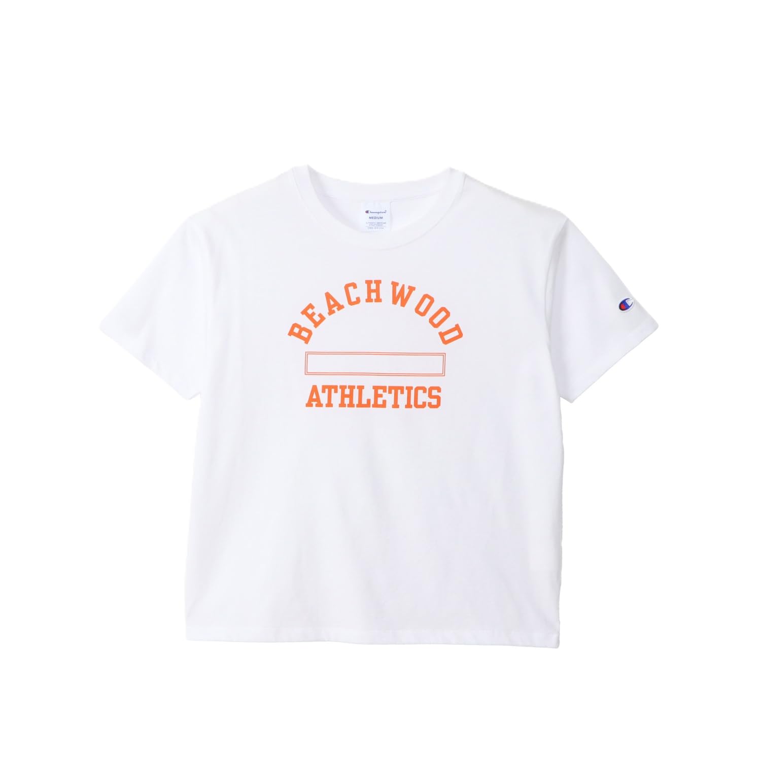 

Champion Basic Short Sleeve Cotton USA RelaxFit Graphic Crew Women s T-Shirt, White, 100% Print, Neck, CW-B330 білий