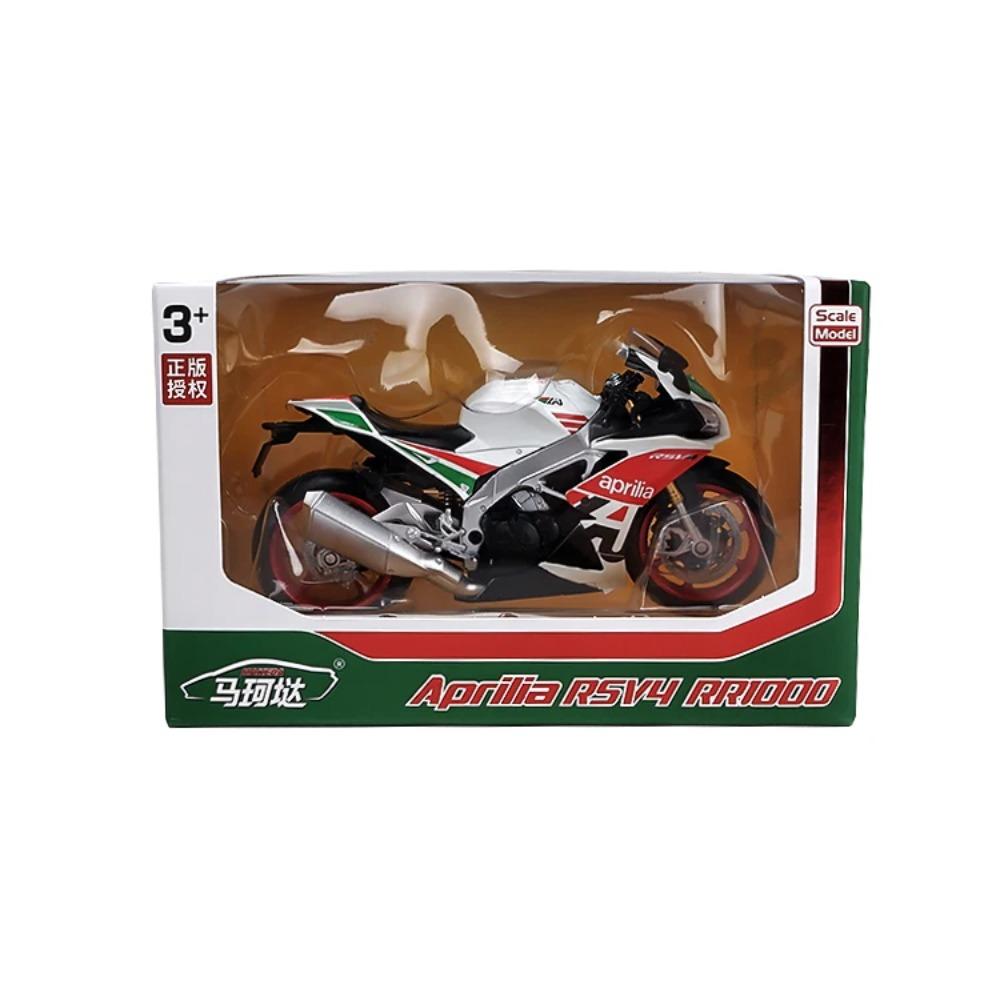 1/12 Aprilia RSV4 RR1000 Rennmotorräder Legierung Motorradmodell Stoßdämpfer Sammlerstück Spielzeugauto Kindergeschenk