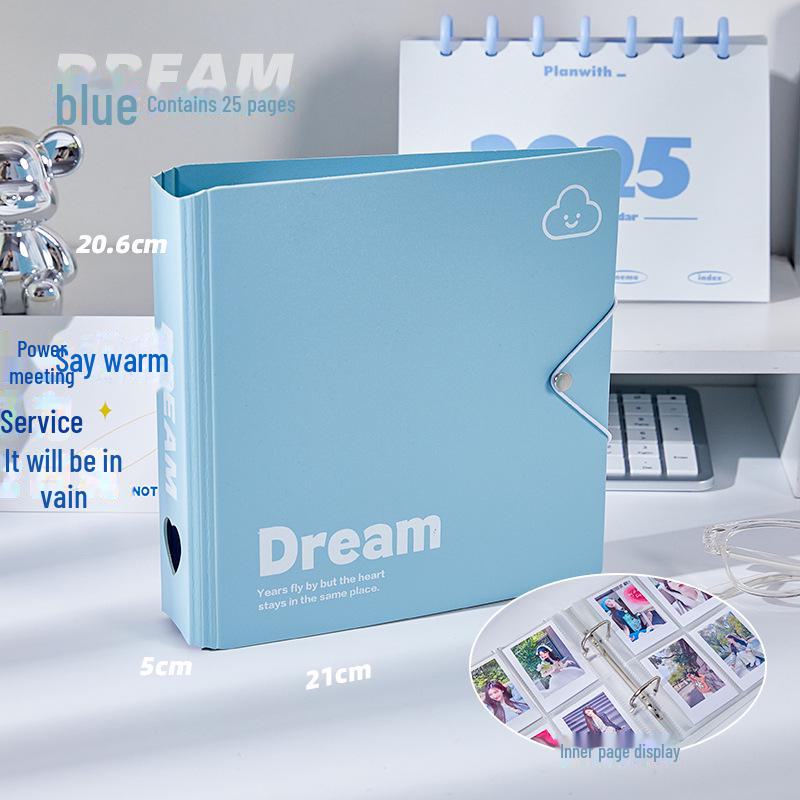 Stjernejakt A4 Fotoalbum: Stor kapasitet, DIY-skall, 9 eller 4 rutenett-alternativer for kort og polaroider.