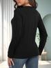 Women's Spring and Autumn 100% Cotton Fashion Casual Loose You Are Enough Printed Round Neck Long Sleeve T-shirt Top