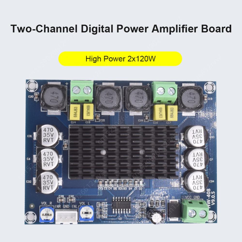 XH-M543/XH-A232/HW-328 2.0 Channel High-definition Digital Stereo Audio Power Amplifier Board 120Wx2 Digital Amplifier Board