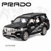 1/32 Scale Prado Diecast Car Model Toy, Pull Back Toy Vehicle with Sound and Light for Kids Toddler Boys Girls Gift Collection
