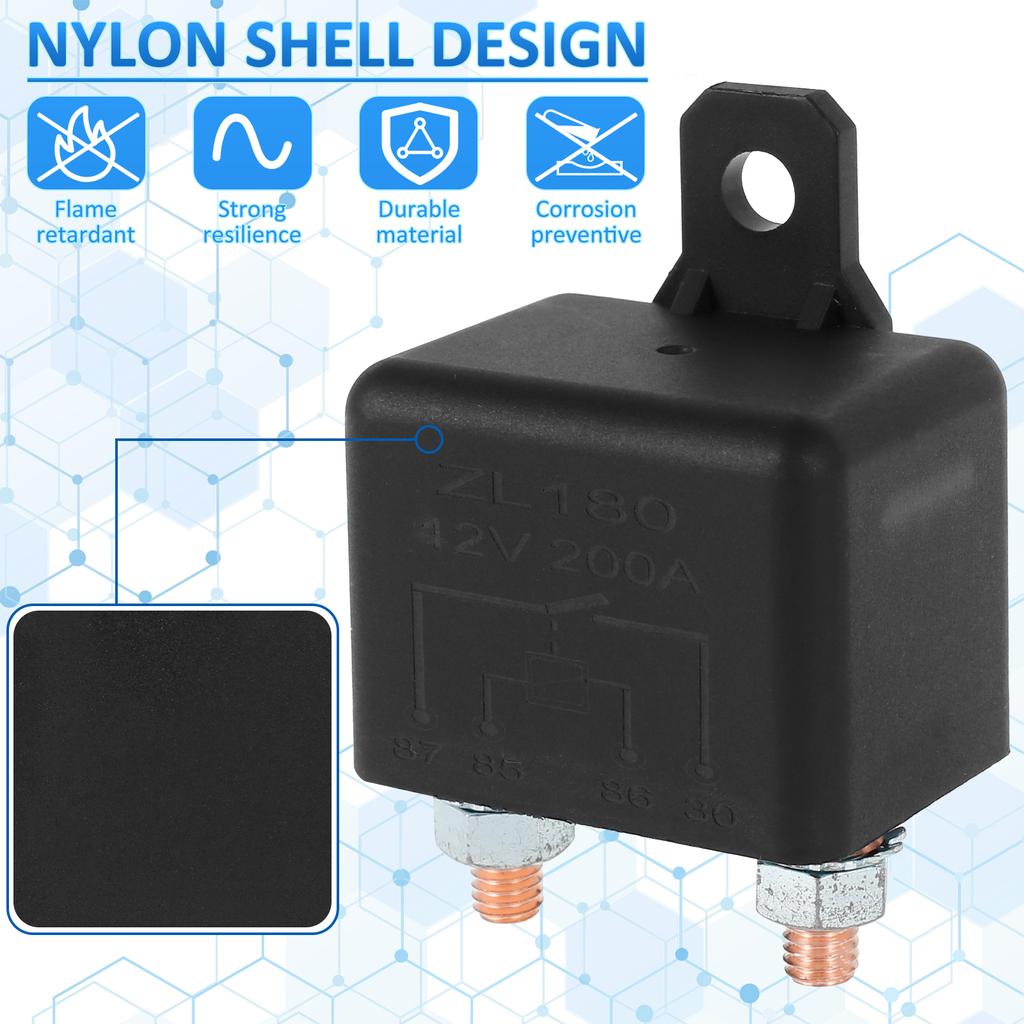 2 buc Relee Auto 12V 120A/200A Releu Demaror Curent Mare Releu Conductivitate Puternică Comutator Releu Universal Accesorii Auto