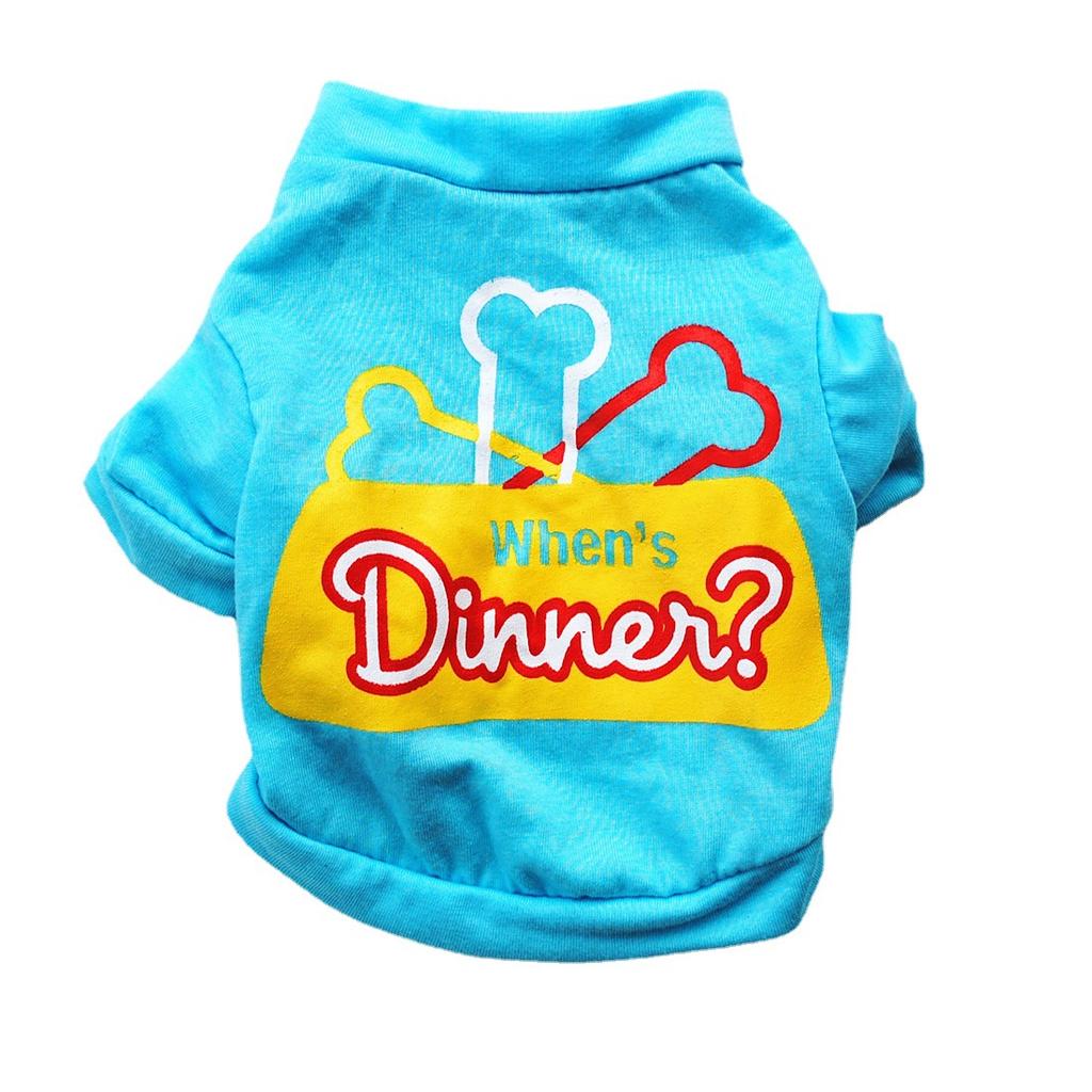 Dog, Spring and Autumn Cotton Short Sleeve Pet T-Shirt, Puppy T-Shirt, Vest