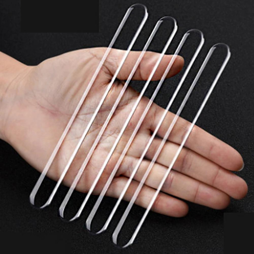 

4 шт., наклейки на кромку двери автомобиля, защита от столкновений, силиконовые боковые защитные ограждения, защитная полоса для зеркала заднего вида чистый