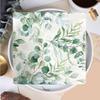 Pack of 20 Green Eucalyptuses Paper Napkins Vintages Table Decoration for Wedding Receptions and Garden Parties