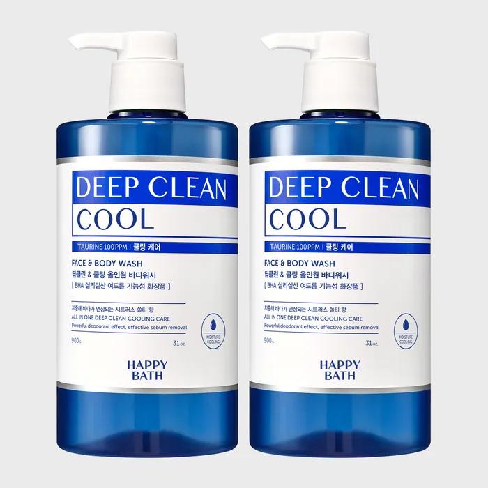 Happy Bath Deep Clean Body Wash 900g x 2 (Optional)