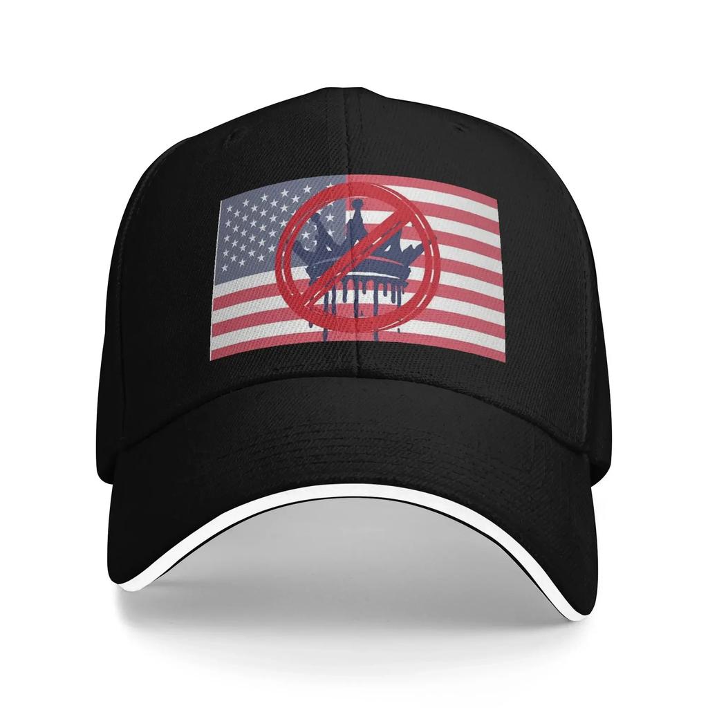 No Kings Flag USA Unisexs Womens Baseball Cap New Outdoor Cap Hip Hop Snapback Hats Summer Adjustable Hat