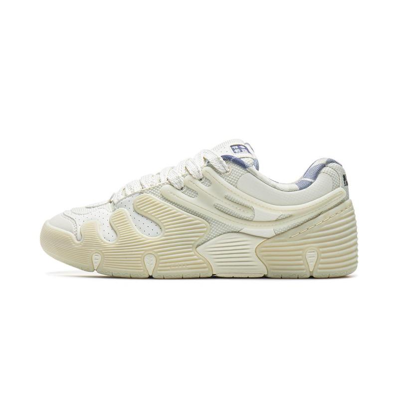 Li-Ning x PLEASURES Tianjiao Skate Series Low Top Unisex Skate Shoes Off White AEPU085-1 44