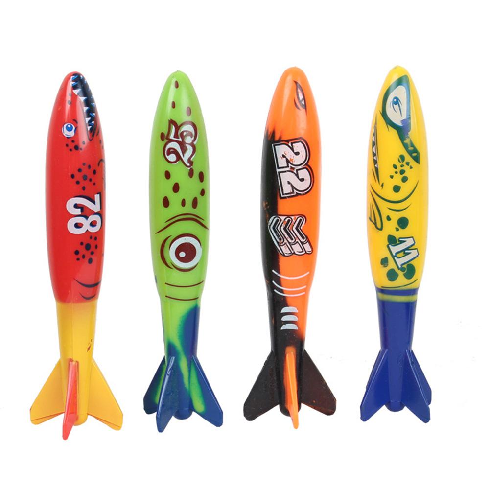 4Pcs/Set Diving Underwater Swimming Pool Playing Toy Outdoor Sport Training Tool for  Kids Swimming Toy