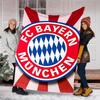 1pc B-Bayern Munich (6) Theme Blanket - Digital Print, Polyester, Cozy for All Seasons, Perfect for Outdoor, and Travel
