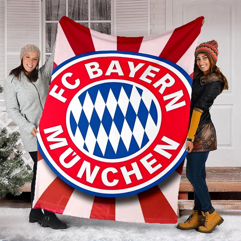 1pc B-Bayern Munich (6) Theme Blanket - Digital Print, Polyester, Cozy for All Seasons, Perfect for Outdoor, and Travel