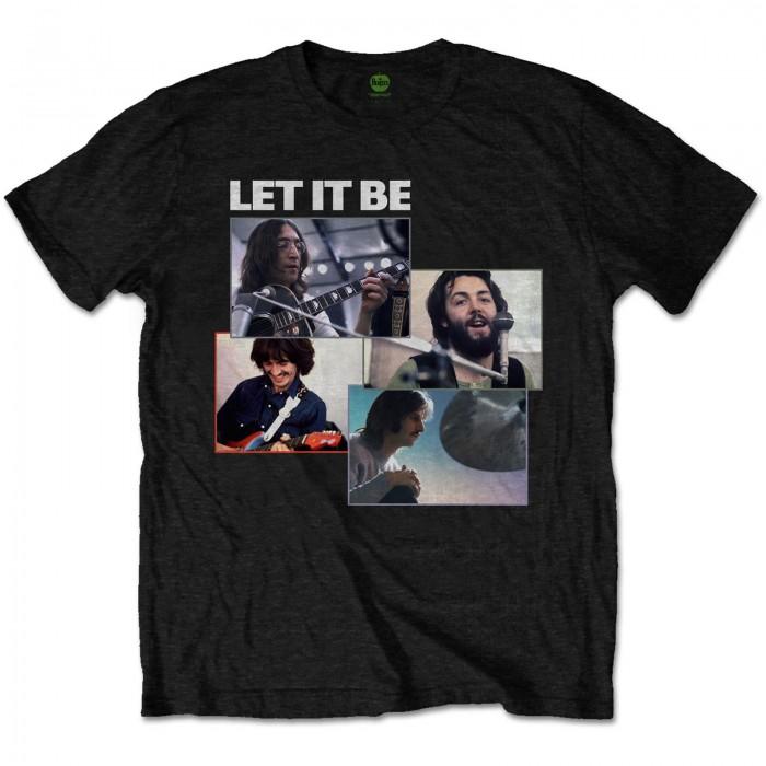 The Beatles Unisex Adult Let It Be Recording Shots T-Shirt