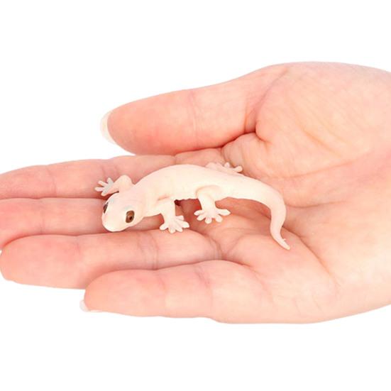 Simulation Reptile Model Tablescape Decoration Realistic Miniature Gecko Statues Figurine Ornament Halloween Funny Tricky Gecko Toy Animal Cognitive