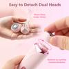 Xiaomi 2 in 1 Double Head Electric Shaver for Women Waterproof Wet & Dry Hair Razors Bikini Hair Trimmer Detachable Head Shaver