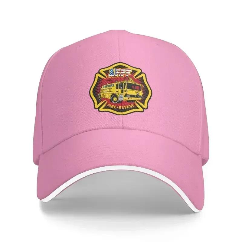 Classic Fire Rescue Firefighter ARFF Baseball Cap for Women Men Adjustable Dad Hat Outdoor