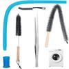 5PCS Universal Dryer Vent Cleaner Kit Vacuum Hose Attachment  Compatible Most Vacuum Cleaners