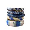 Tropfendes Öl Emaille Armreif Blume Breiter Armreif Retro Geometrisch Cloisonné Armreif Damen