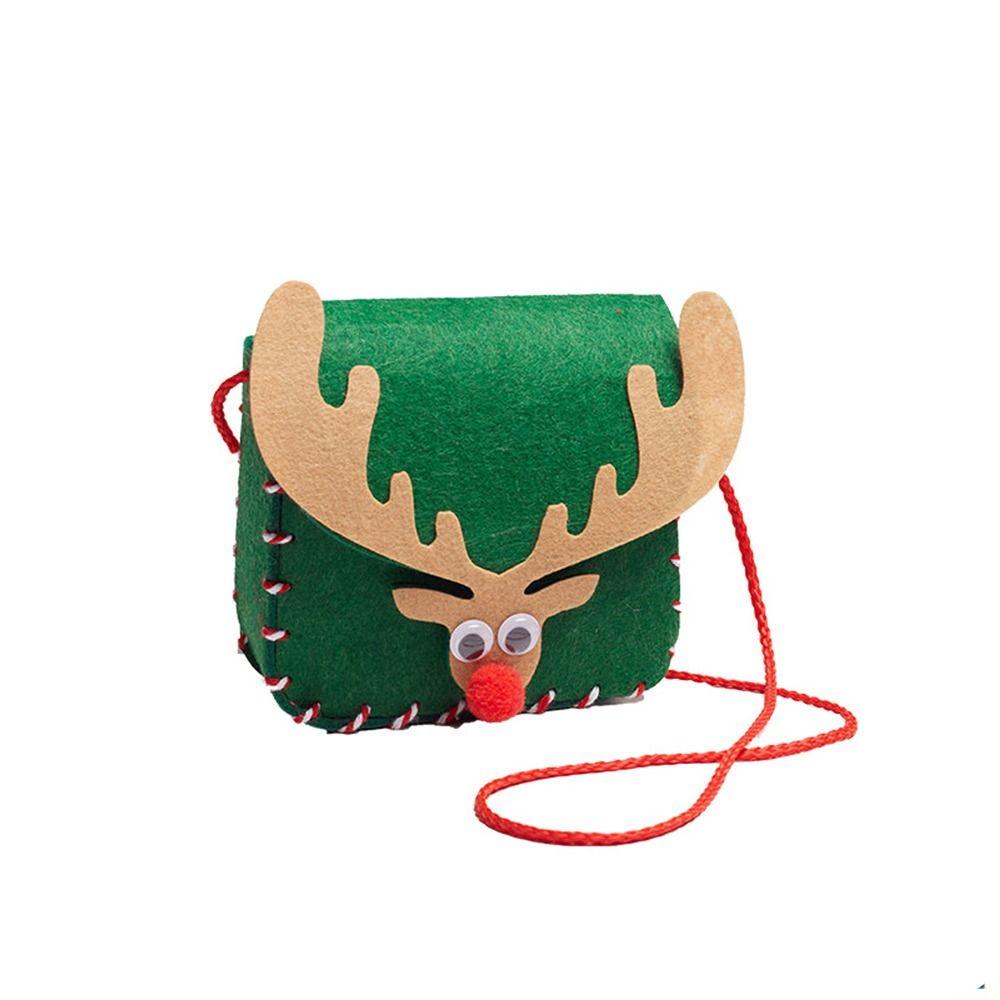 DIY Christmas Decoration Handicraft Craft Toys Bag Xmas Creative Materials Kits Gift Box Candy Bag Kids Handbag