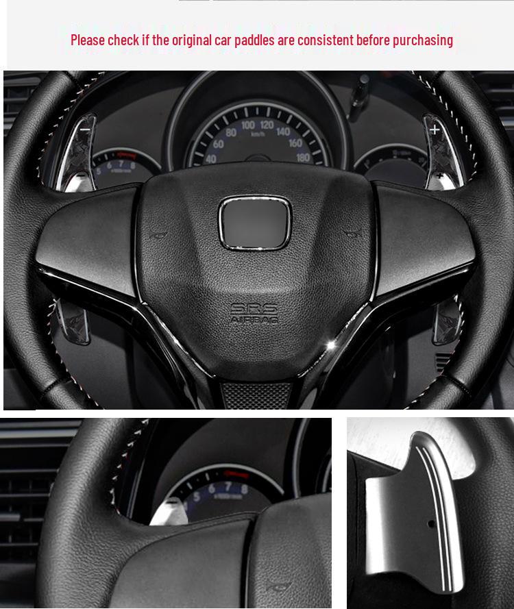 T-Carbon Carbon Fiber Shift Paddles for Honda Fit Vezel - Extended Steering Wheel Mod.