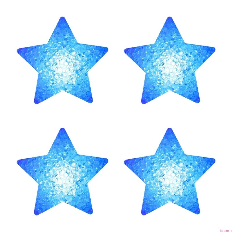Pack Of 4 Handheld Star Lights For Dance Performances Stage Property Party Decorations Bright LED Glowing Effect