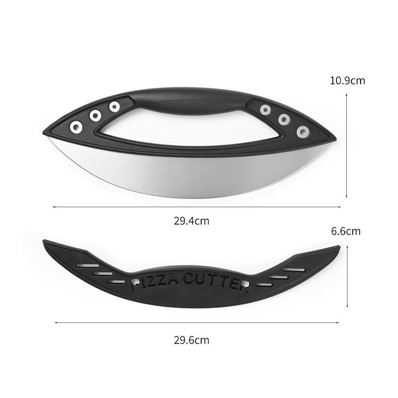 3-Piece Stainless Steel Semi-Circular Pizza Cutter Set