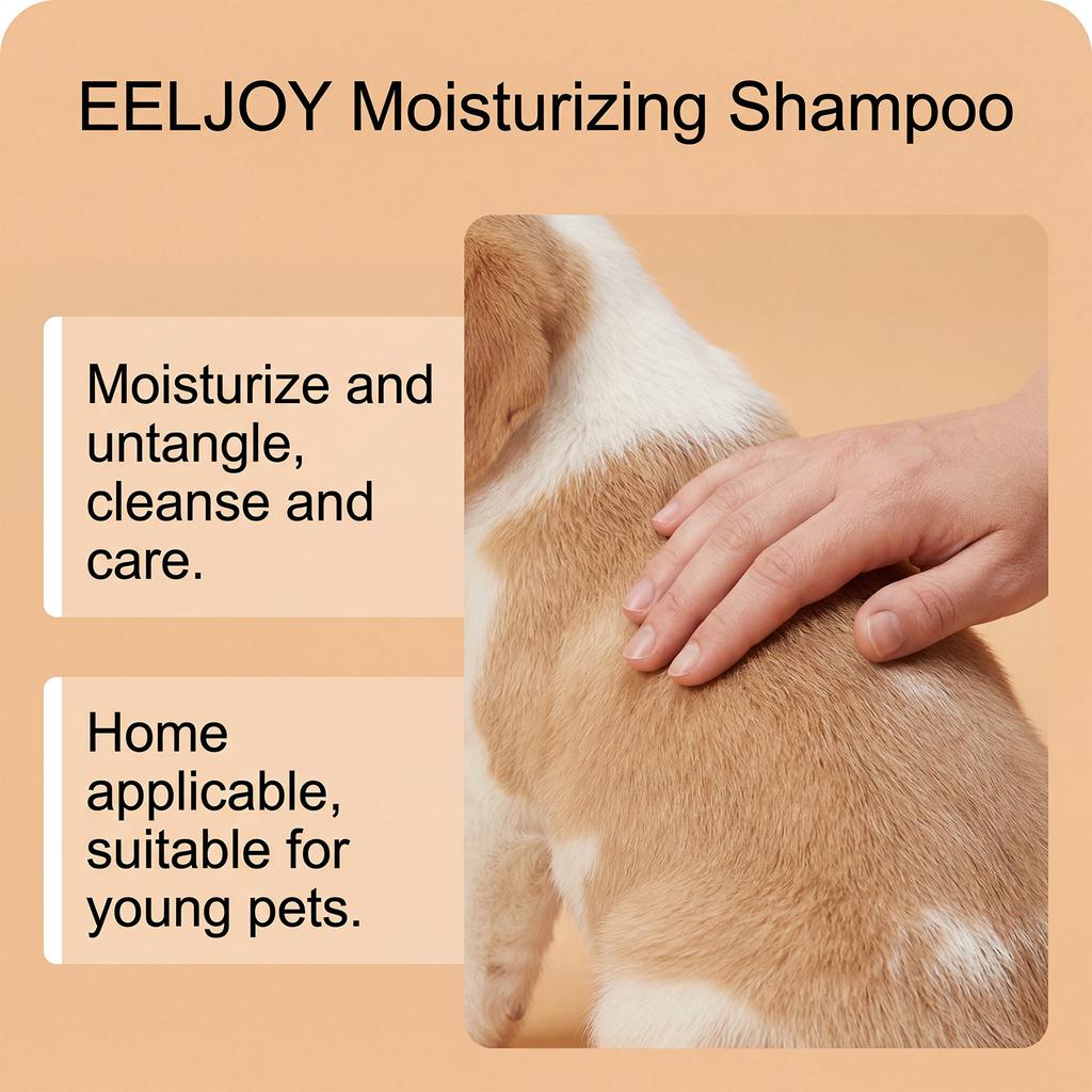 EELJOY Pet Shampoo for Dogs and Cats, Gentle Cleaning with Nourishing Formula