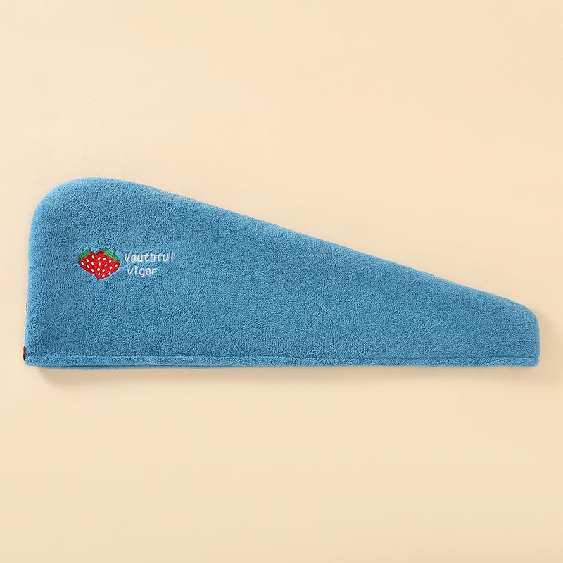 

2024 Quick-Dry Super Absorbent Hair Cap for Women and Students, Double-Layer Thick Bath Head Wrap Towel 65*25cm Double Layer