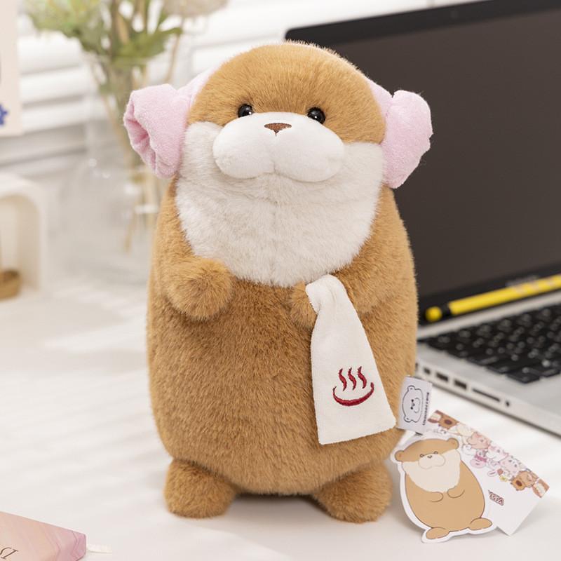 Adorable Ussou Sauce Water Otter Plush Keychain Doll Super Soft Comfort Toy Gift