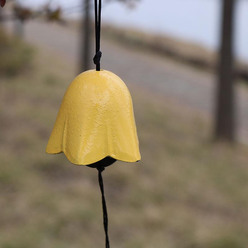 Cast Iron Wind Chime: Chinese & Japanese Style Retro Bells for Balcony or Outdoor Courtyard