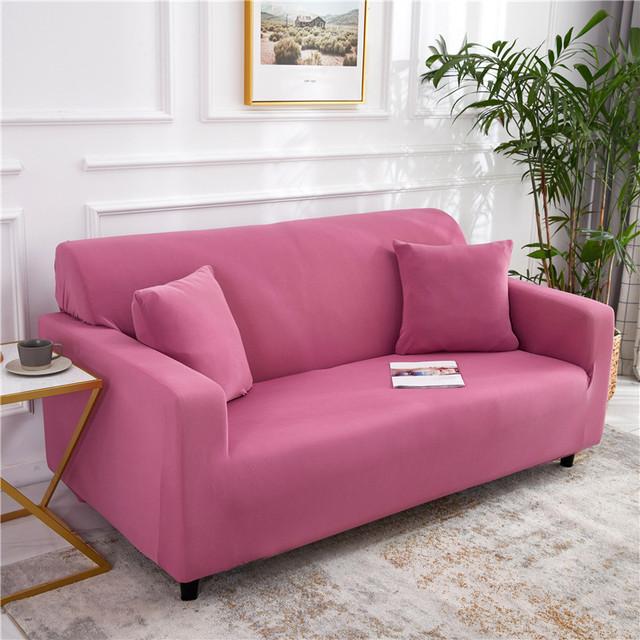 Elastic Solid Color Sofa Covers For Living Room Spandex All -Inclusive Couch Cover Sectional Sofa Cover Stretch Furniture Shield
