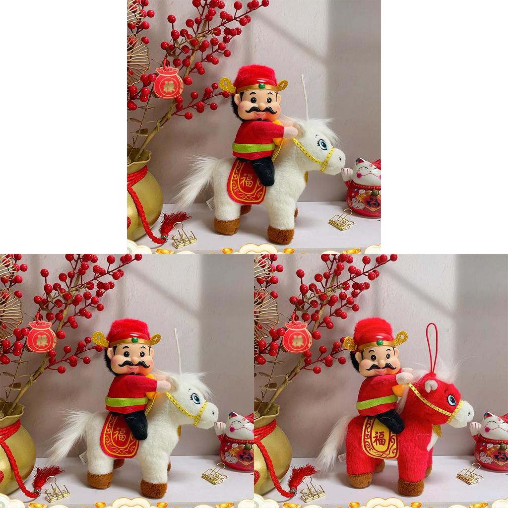 Chinese New Year Gift Feng Shui Fortune God Plush Toy For Office Decor