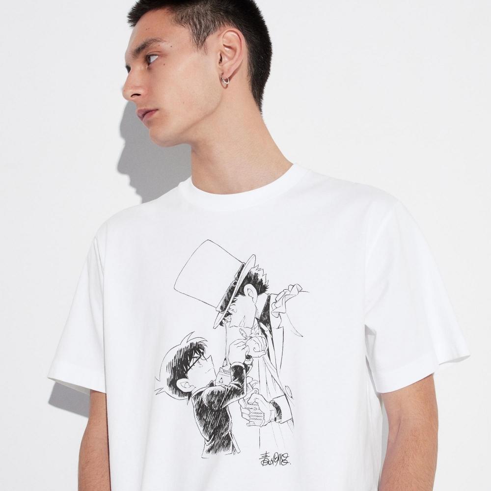 

UNIQLO JAPAN Detective Conan UT, стандартный крой с короткими рукавами