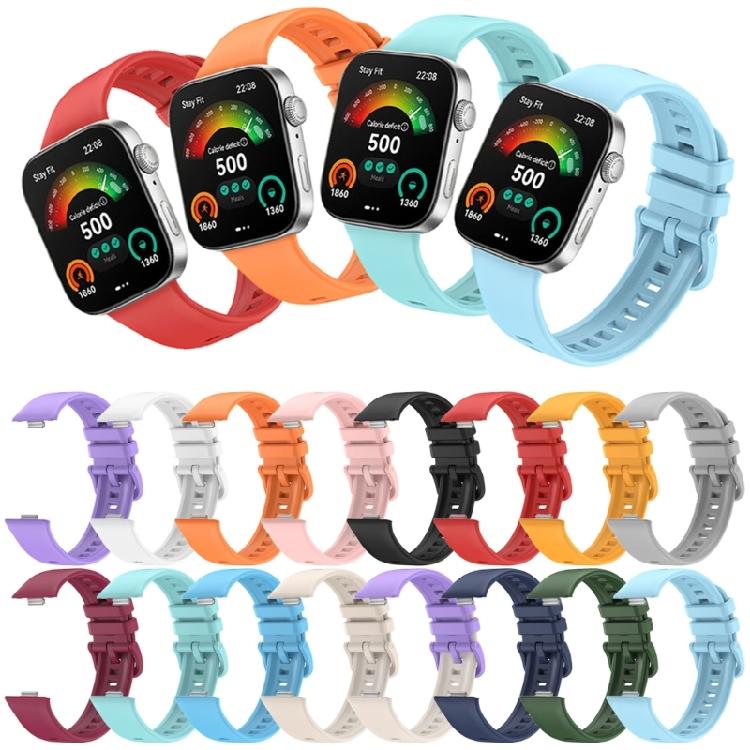 Replacement Watchband Silicone Sport Strap Comfortable Silicone Wristband Portable Watch Strap Suitable for Watch fit3